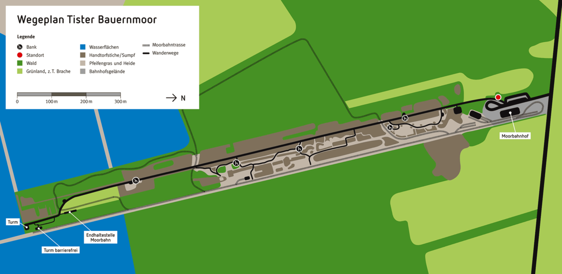Wegeplan Tister Bauernmoor